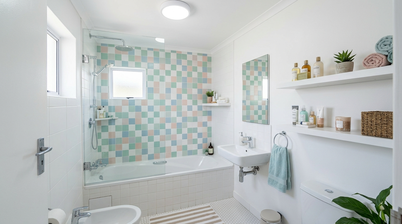 Add towel storage that does not steal floor space